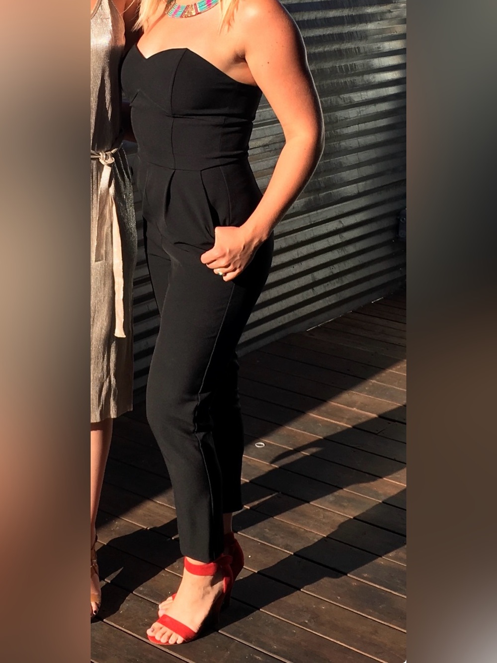 Strapless Black Jumpsuit - Classic Women's Jumpsuit